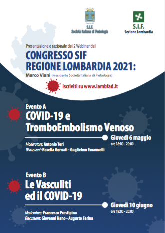 Course Image Congresso Regione Lombardia 2021 - COVID-19 e TromboEmbolismo Venoso - COVID-19 e Vasculiti